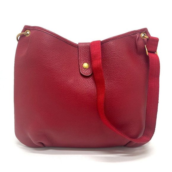 HERMES Rodeo Shoulder Bag Taurillon Clemence Red - Picture 2 of 12